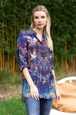 Cienna - Moonflower Print Shirt