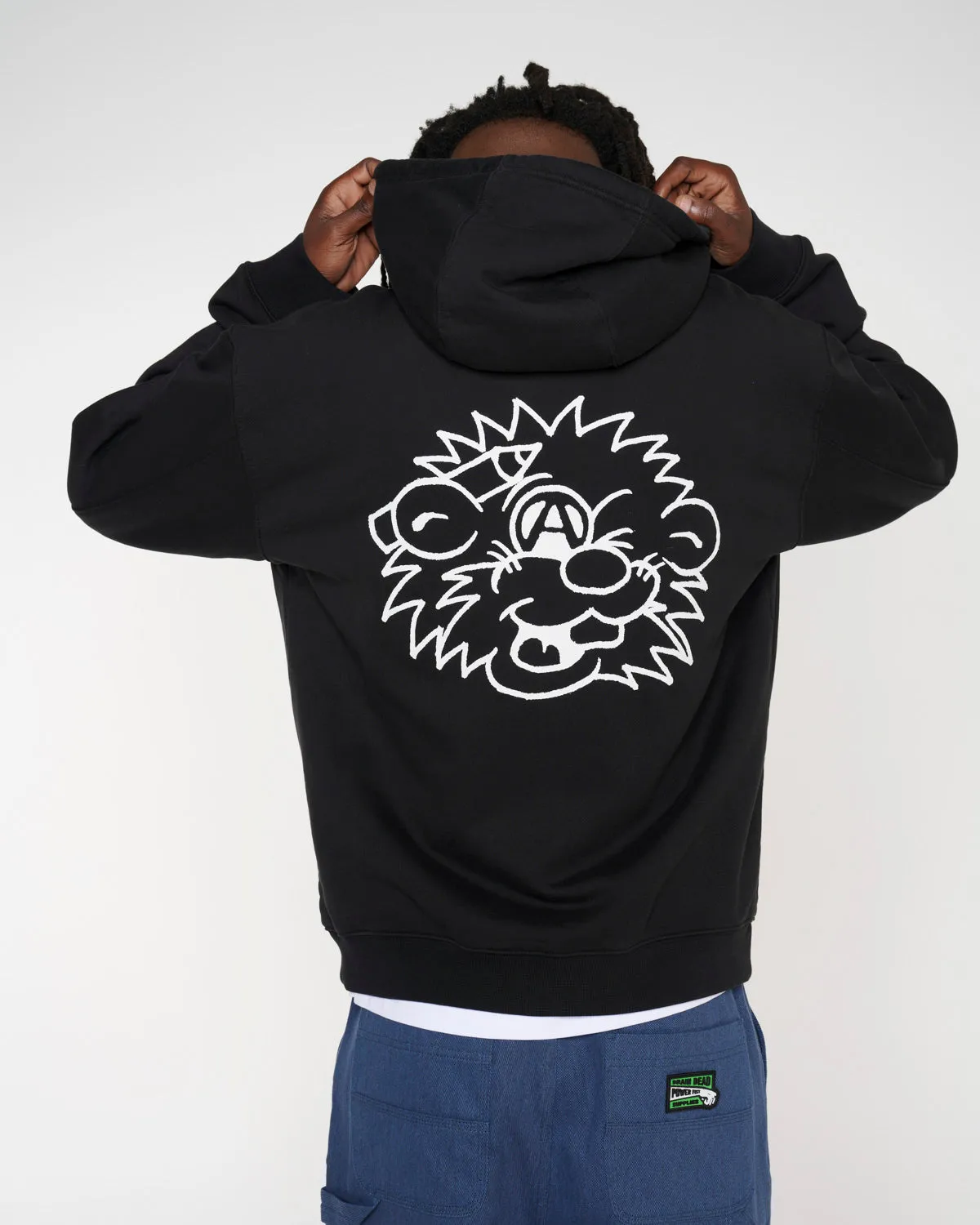 Jiblets Zip Up Hooded Sweatshirt - Black